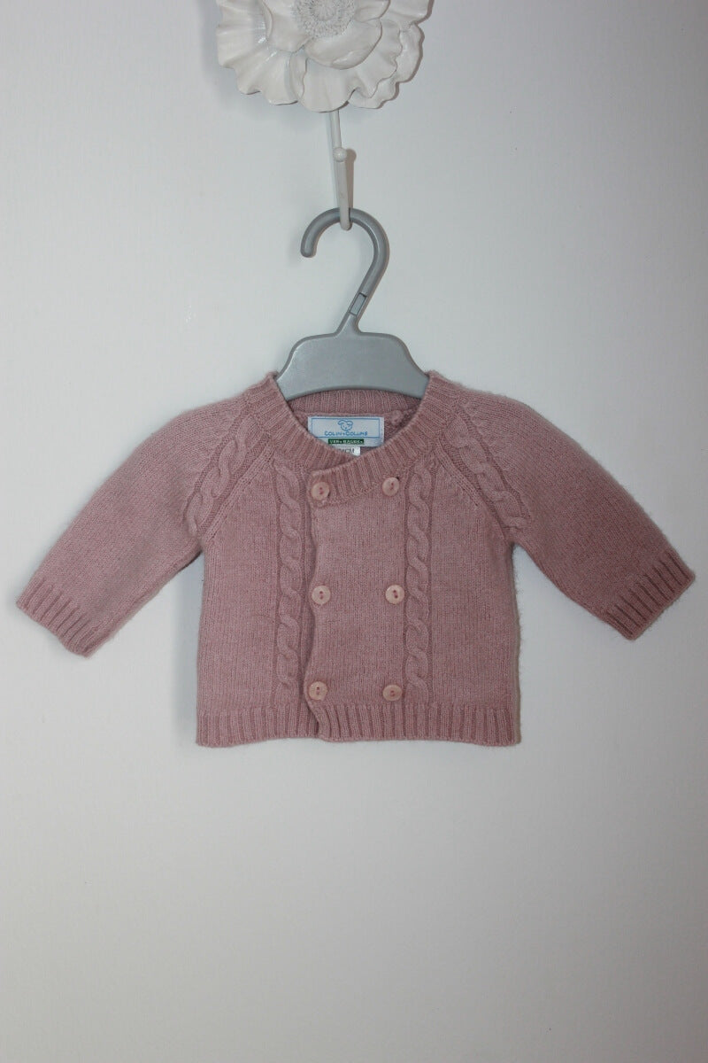 tweedehands roze vestje in maat 50 van vert baudet voor een baby meisje 