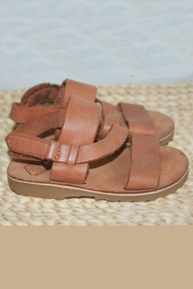 tweedehands bruine leren sandalen maat 20 zara