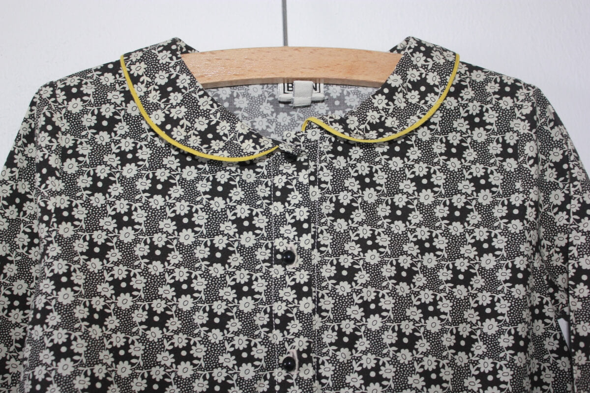 tweedehands katoenen gebloemde jurk in multicolour met lange mouwen van bonton in maat 98-104