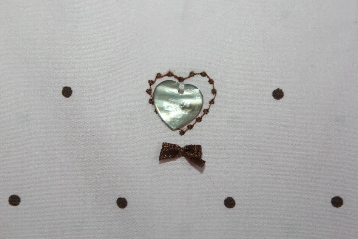 tweedehands katoenen zomerse mouwloze roze jurk met bruine stippen van jacadi in maat 68