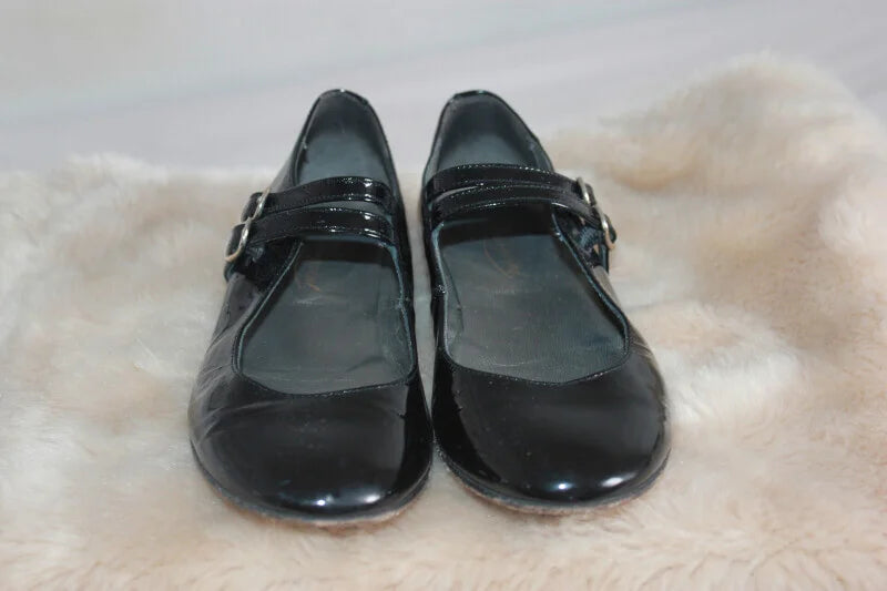 tweedehands zwarte lakschoenen, mary janes, van bonpoint in maat 34