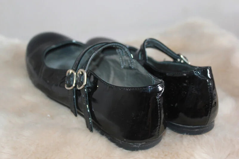 tweedehands zwarte lakschoenen, mary janes, van bonpoint in maat 34