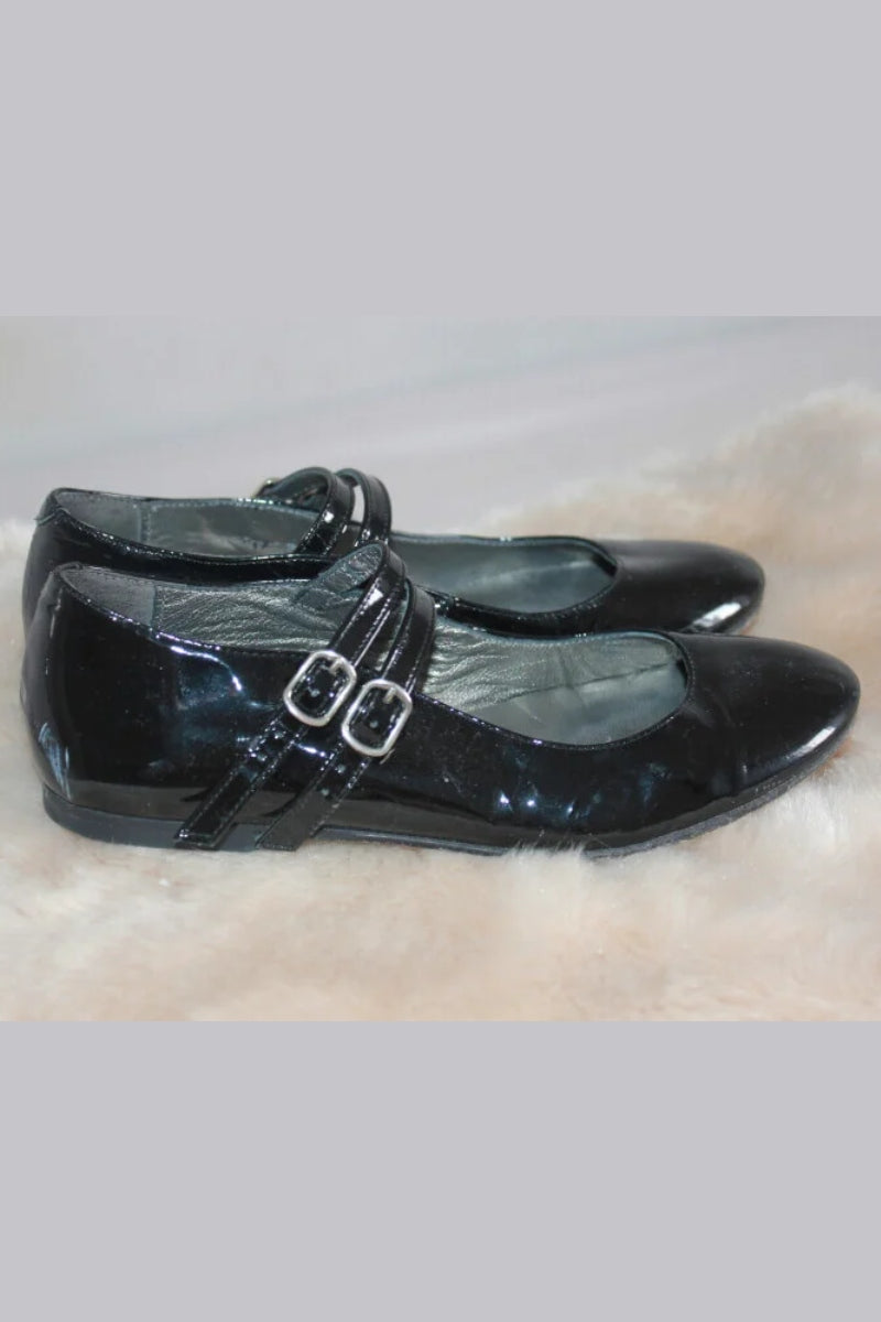 tweedehands zwarte lakschoenen, mary janes, van bonpoint in maat 34