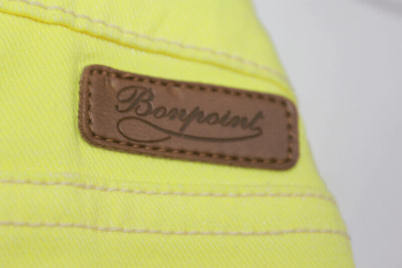 preloved gele lange broek van bonpoint x notify maat 110-116 voor een meisje