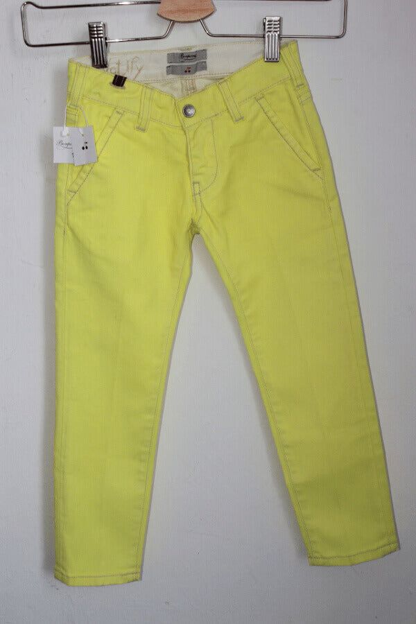 preloved gele lange broek van bonpoint x notify maat 110-116 voor een meisje