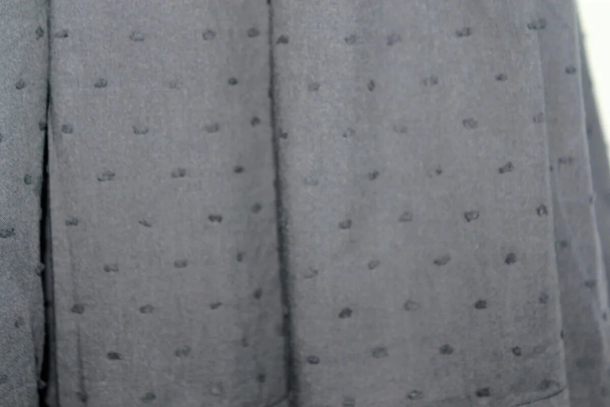 tweedehands katoenen zomerse donkergrijze jurk met schouderbandjes van bonton in maat 68