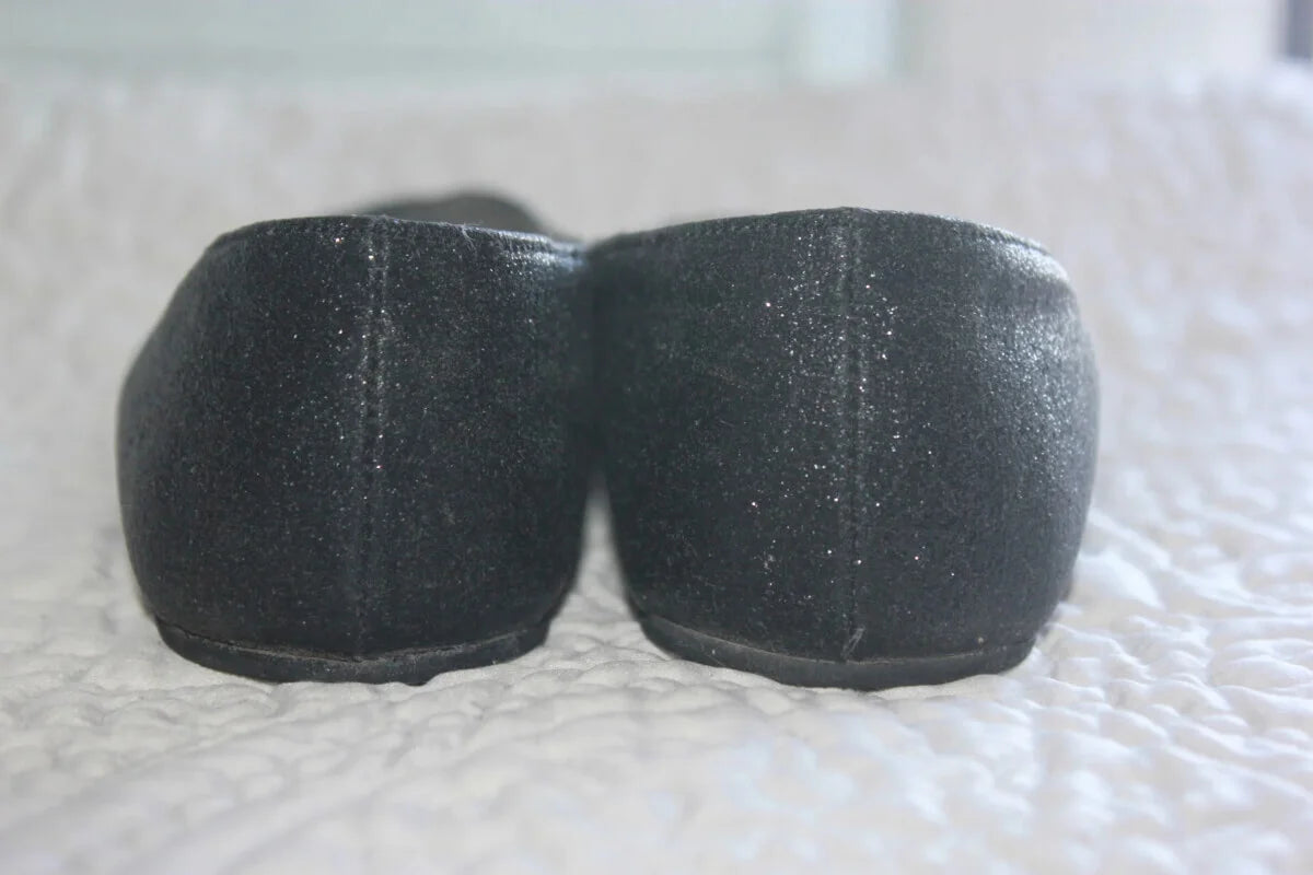tweedehands glitter ballerinas in donkergrijs en zilver van bonpoint in maat 29 voor een meisje