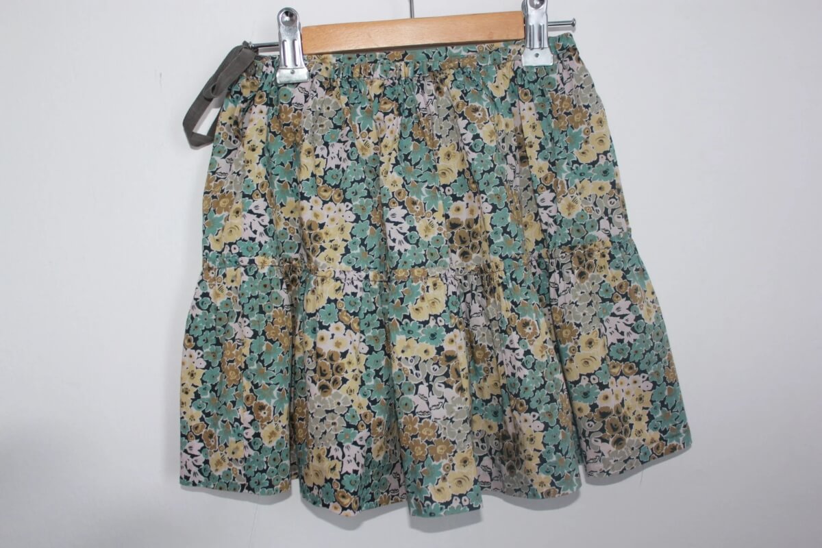 tweedehands katoenen liberty rok in multicolour van bonpoint, maat 134-140