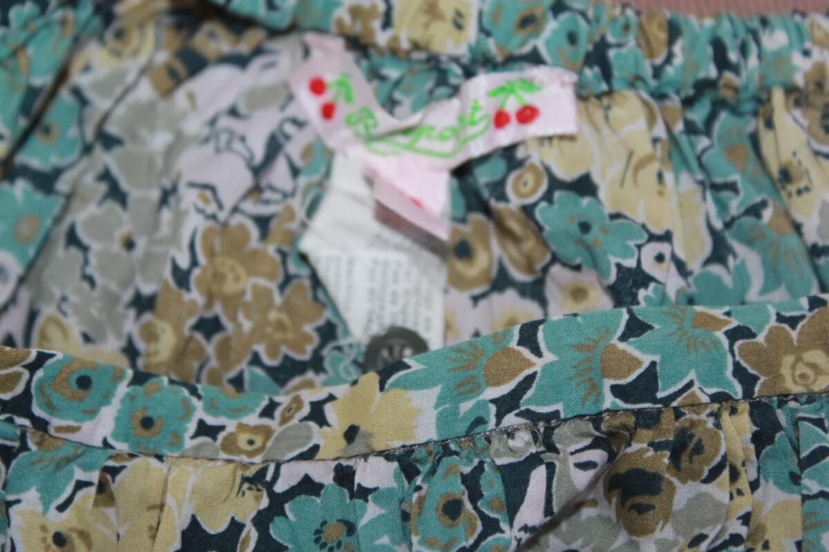 tweedehands katoenen liberty rok in multicolour van bonpoint, maat 134-140