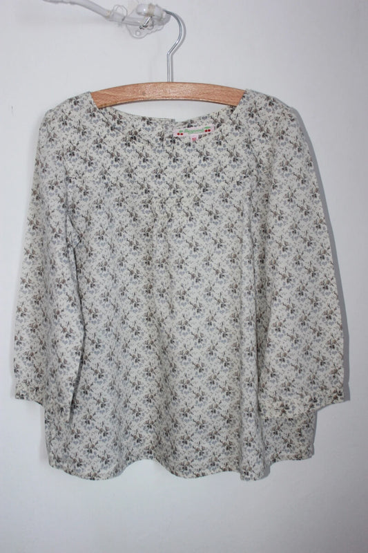 tweedehands liberty blouse in multicolour met driekwart mouwen van bonpoint, maat 134-140