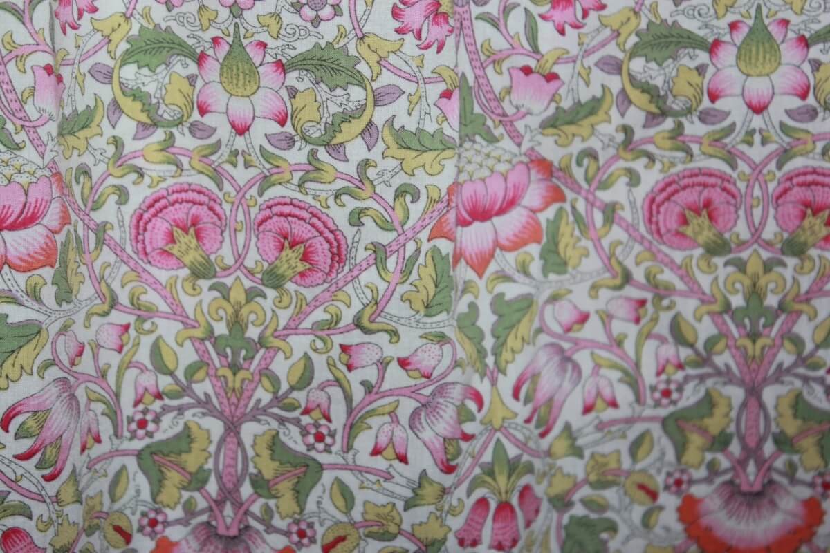 tweedehands katoenen zomerse liberty jurk in multicolour met korte mouwen van jacadi in maat 68