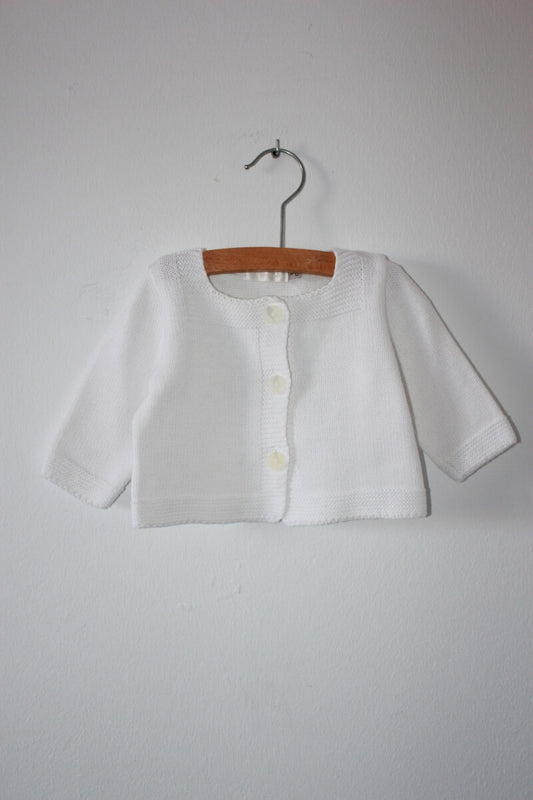 tweedehands-wit-vest-maat-62-baby-meisje-clayeux