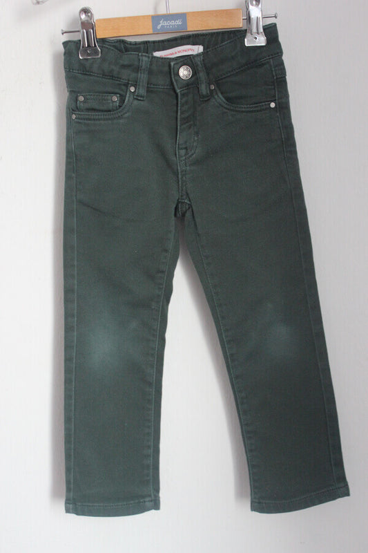 tweedehands-donkergroene-lange-broek-maat-92-monoprix