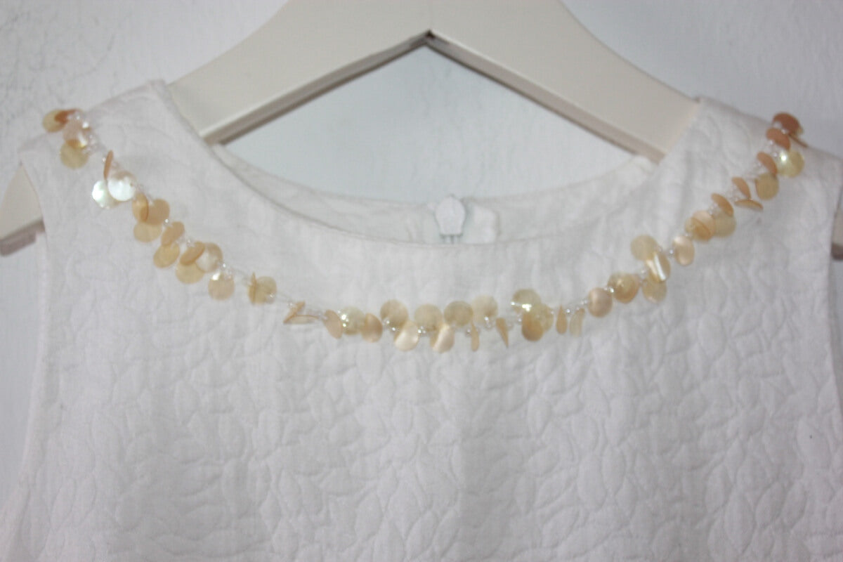 preloved-ecru-mouwloze-feestelijke-jurk-maat-116-i-pinco-pallino