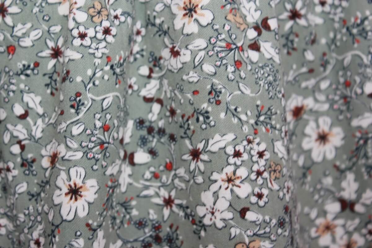 Tweedehands-gebloemde-gesmockte-jurk-korte-mouwen-tizzas-maat-98