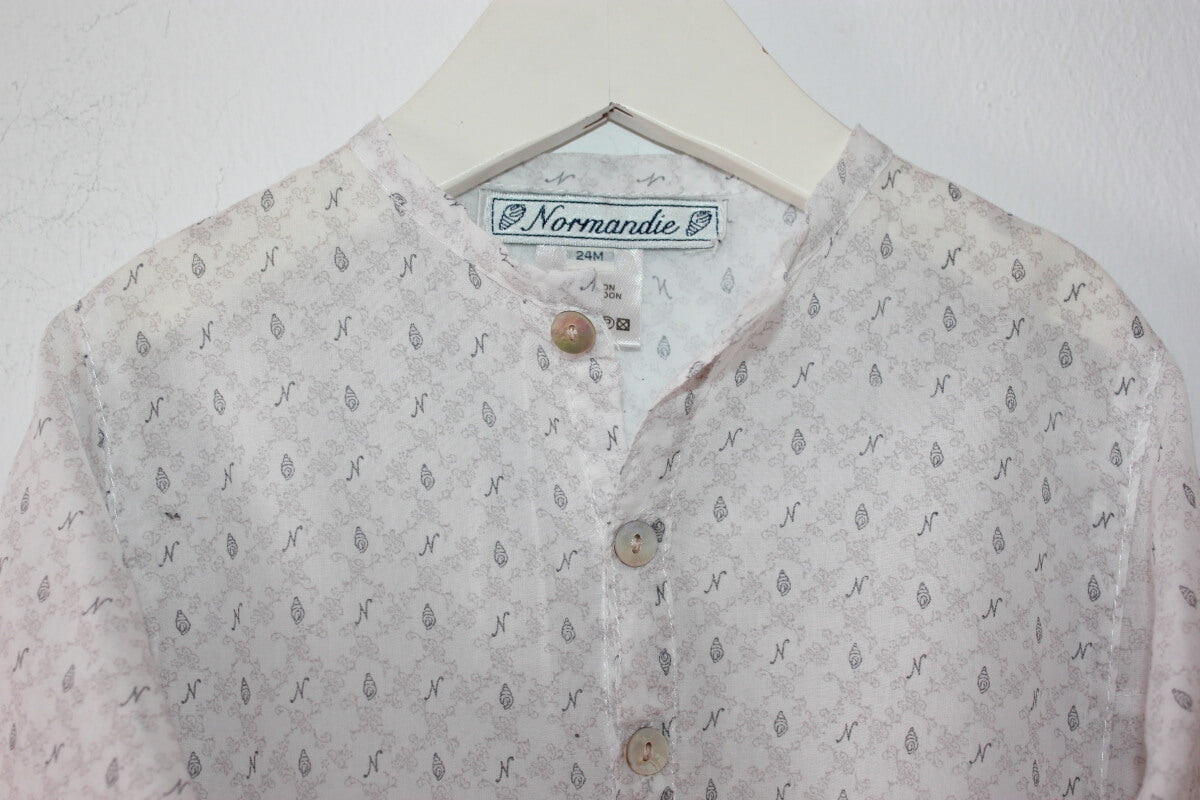 tweedehands-overhemd-schelpjes-zonder-kraagje-lange-mouwen-maat-86-normandie-zomercollectie