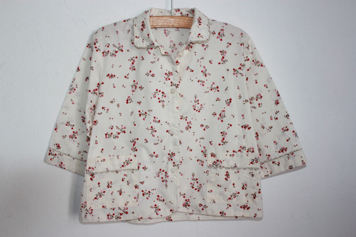 tweedehands gebloemde pyama baby meisje maat 86 sylvie thiriez