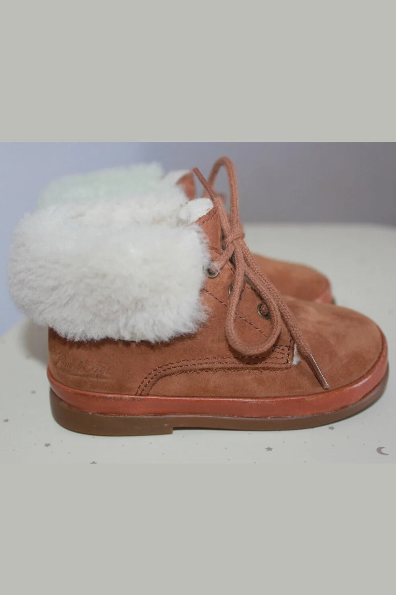 cognac-ecru-nubuck-schoenen-unisex-maat-19-pom-d-api