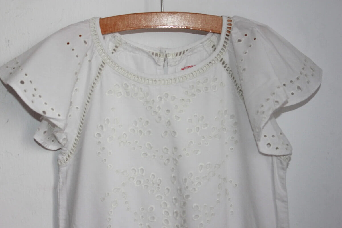 tweedehands-witte-zomerse-jurk-korte-mouwen-maat-116-meisje-monoprix